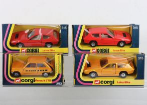 Four Boxed Corgi Cars