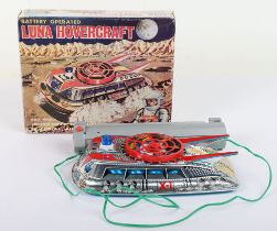 Scarce boxed T.P.S battery operated tinplate Lunar Hovercraft, Japanese 1960s