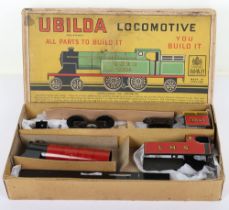 Boxed Chad Valley Ubilda clockwork Locomotive, English circa 1948