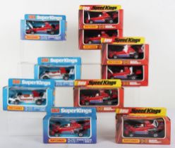 Ten Matchbox Lesney Superkings Formula 1 Racing Cars