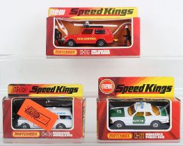 Three Matchbox Lesney Speedkings Emergency Vehicles