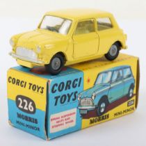 Rare Corgi Toys 226 Morris Mini Minor, yellow body