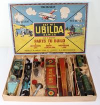 A rare Burnett Ubilda Series Set No.2 with three clockwork toys, English 1930s