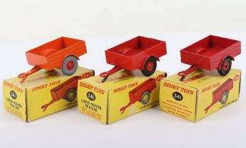 Three Dinky Toys Land-Rover Trailers