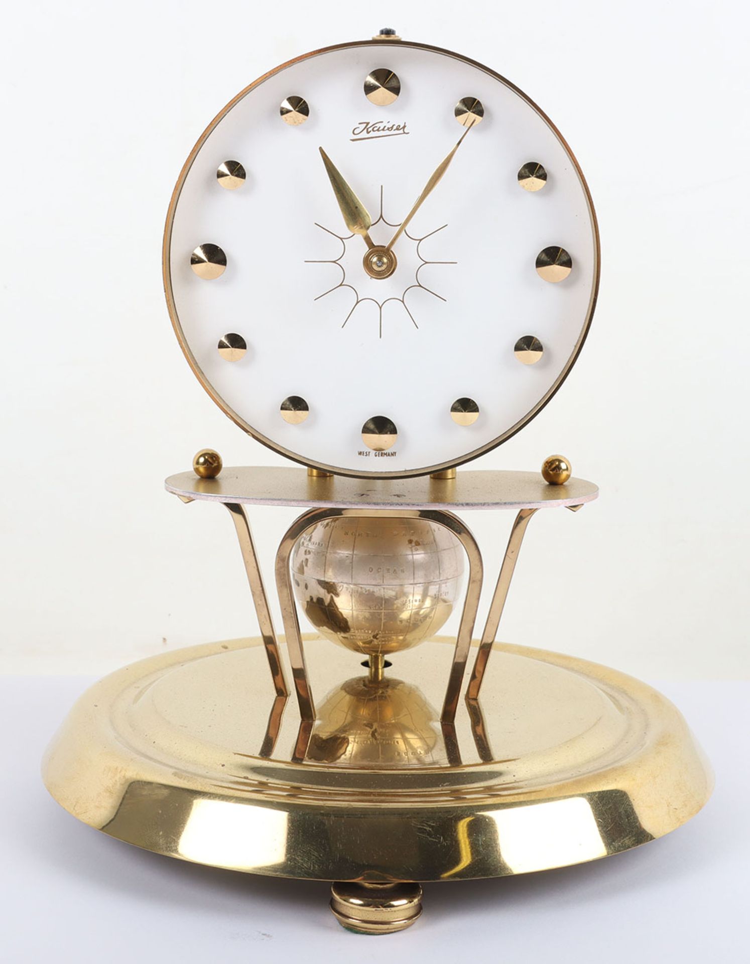 Kaiser Globe Torsion Clock, circ 1954, rare earth pendulum - Bild 2 aus 11