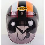 Custom Delroy Motorcycle open Face Helmet