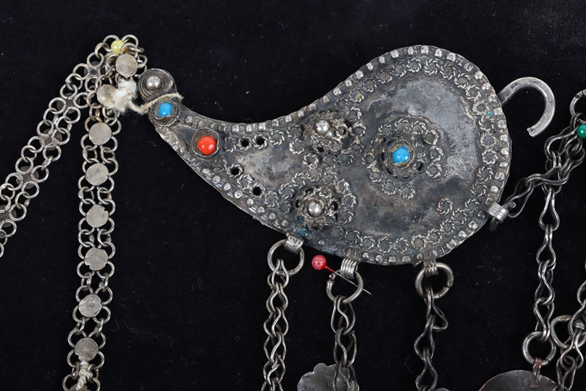 North African Early 19th Century Tribal Necklace - Bild 8 aus 12