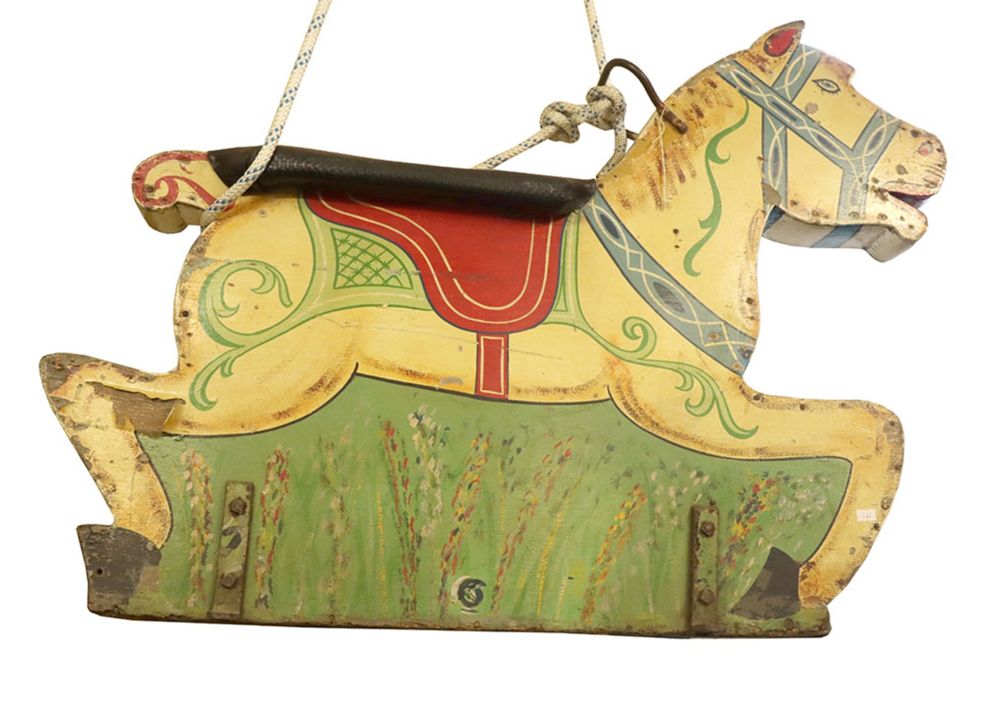 1930’s New Jersey USA Fairground Carousel Wooden Horse