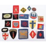 British WW2 & post war cloth formation signs