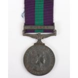 A General Service medal to the East Anglian Regiment for the conflict in Malaya