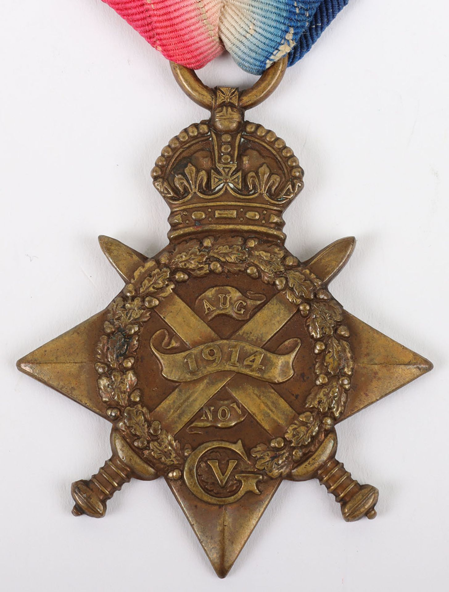 A May 1915 killed in action 1914 Star medal to 2nd Battalion Northamptonshire Regiment - Image 2 of 4