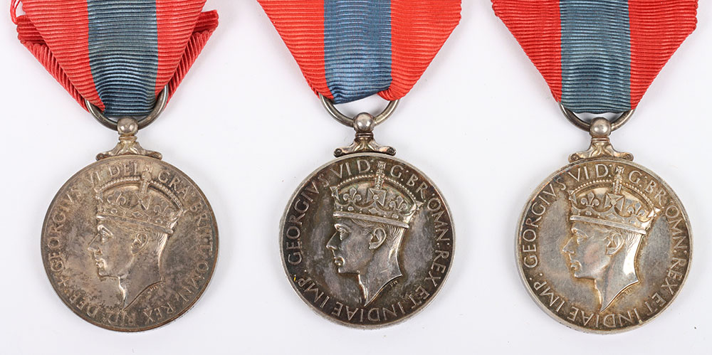 3x George VI Imperial Service Medals - Image 2 of 5