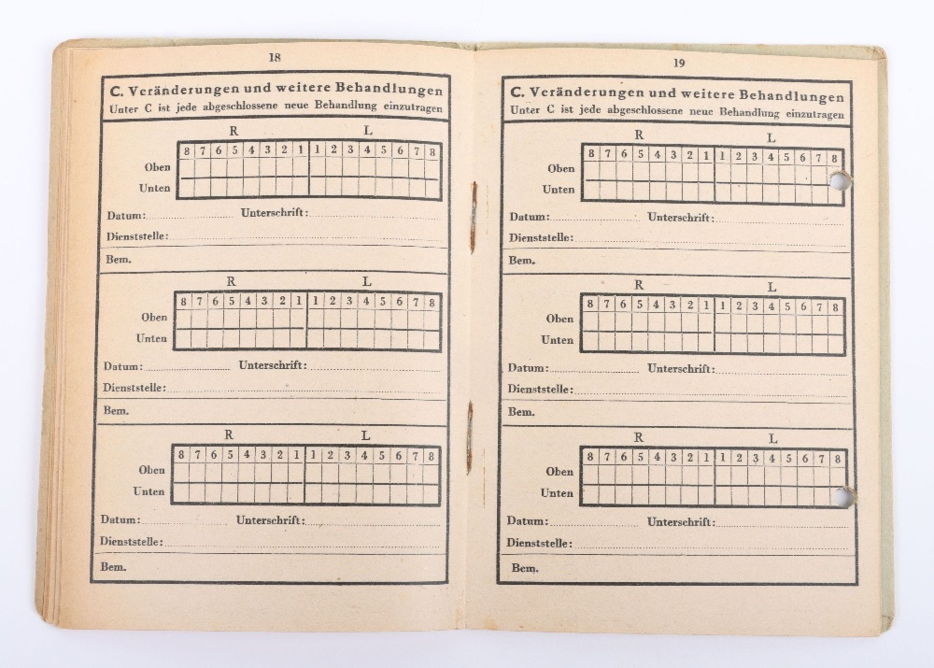 WW2 German Police Soldbuch / ID book to W. Wöhlke, late 1944 issue, Hamburg - Bild 12 aus 14