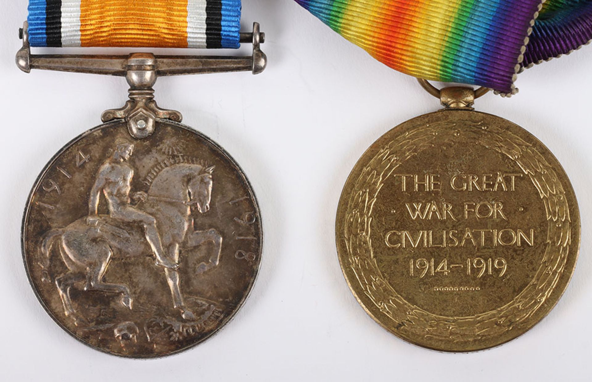 A pair of Great War medals to the 2nd Battalion Royal Inniskilling Fusiliers - Bild 5 aus 5