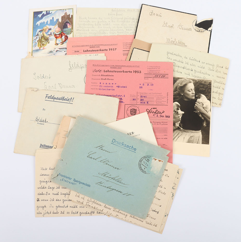 WW2 German Field post/ letter Family Grouping - Image 4 of 5
