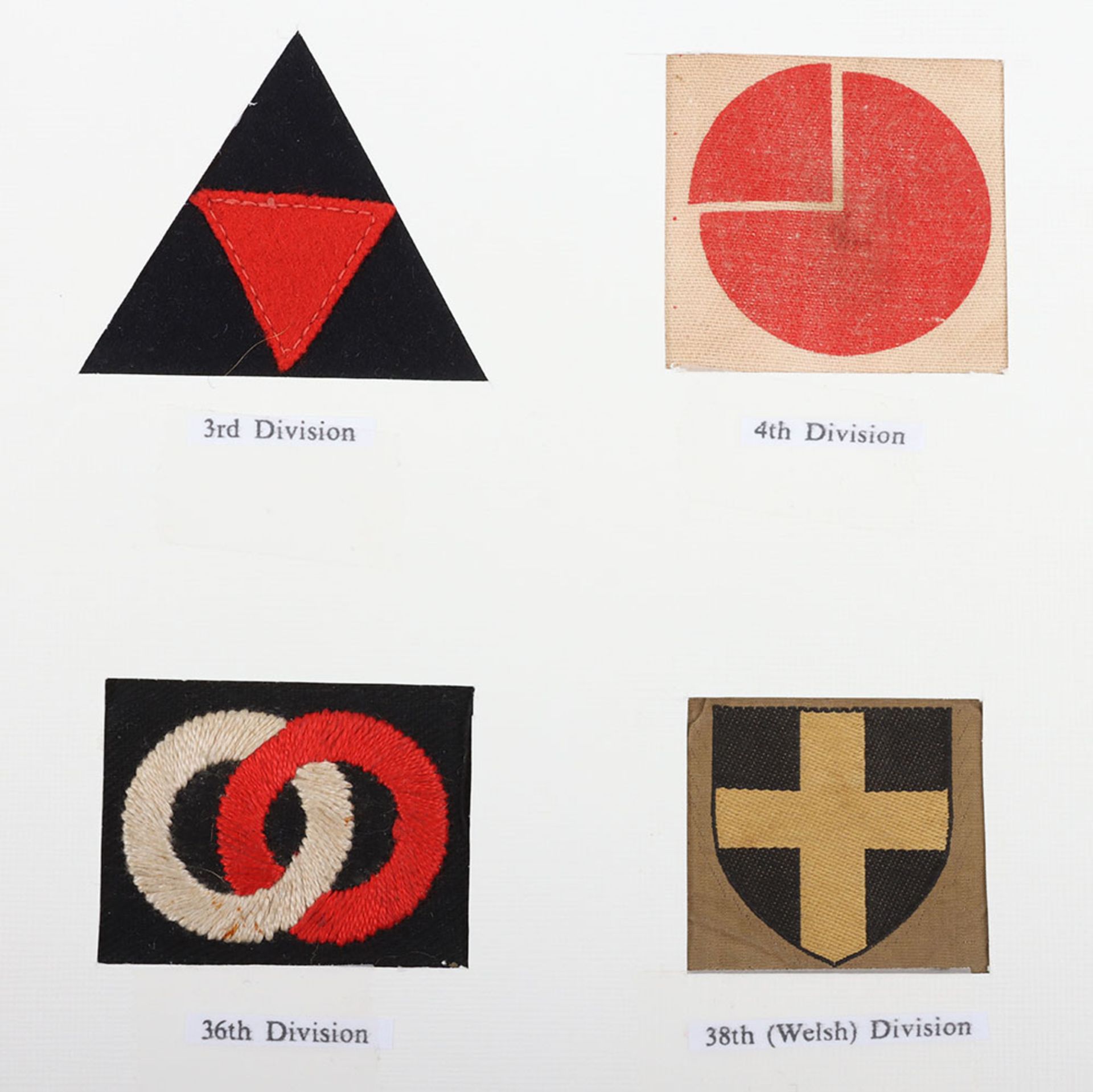 Card of cloth formation signs to British Infantry Divisions - Bild 3 aus 5