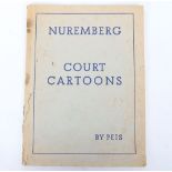 Rare 1945 Nuremberg Court Cartoons Book