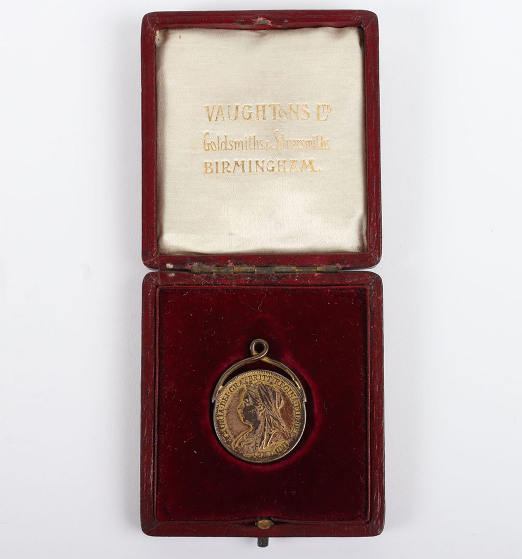 An interesting Queens Shilling commemorative medallion to the Lancashire Fusiliers for the Second Bo