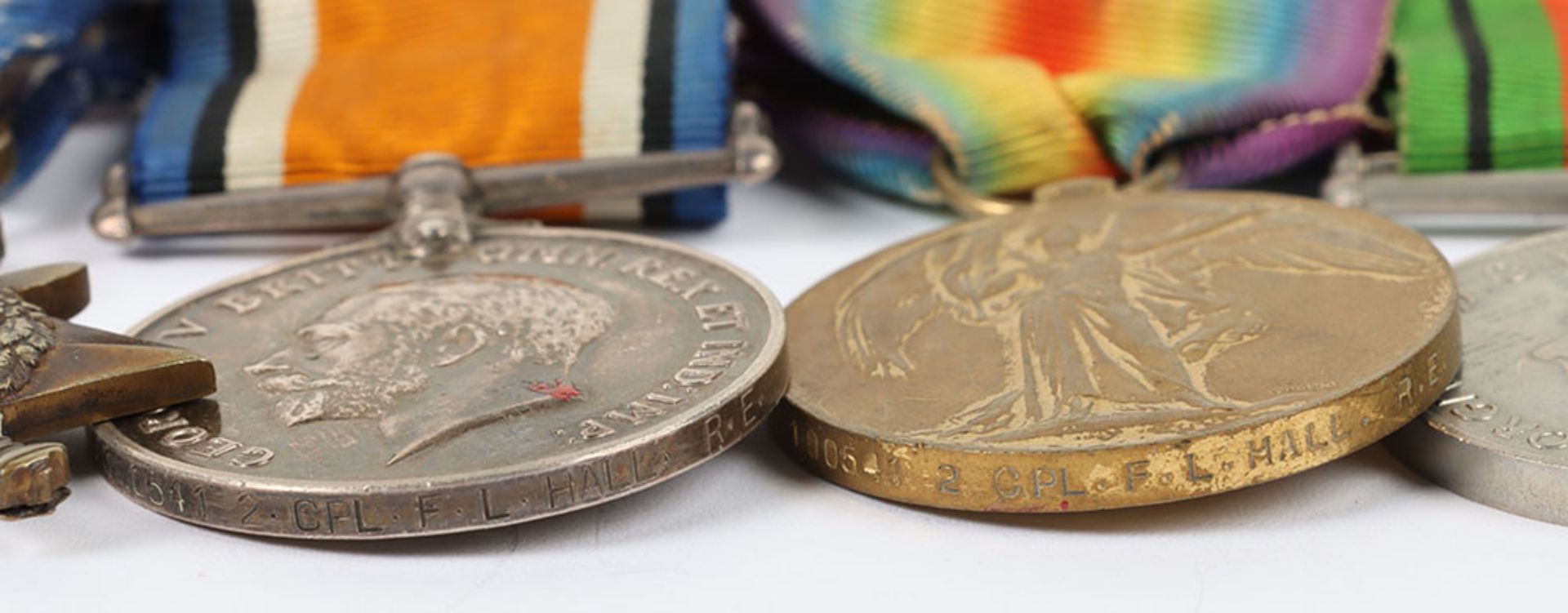 A Group of 4 medals for service in both World Wars to a recipient who was mentioned in despatches du - Image 4 of 7