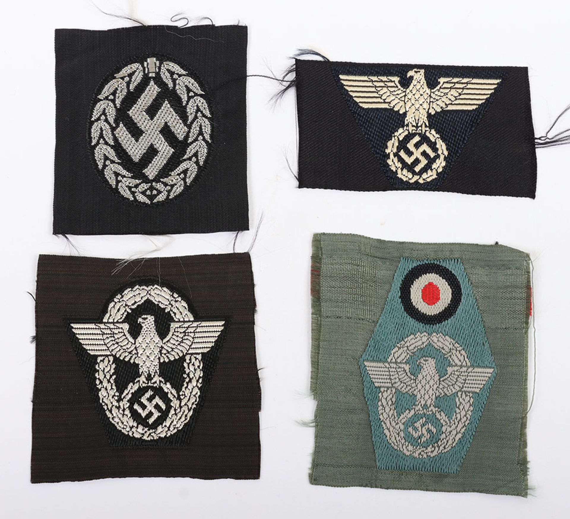 4x WW2 German Cloth Cap Insignias - Image 2 of 3