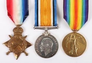 A Great War 1914-15 trio to member of the Army Ordnance Corps who died of disease in Egypt