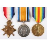 A Great War 1914-15 trio to member of the Army Ordnance Corps who died of disease in Egypt