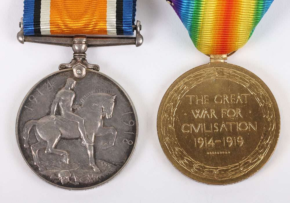 A pair of Great War medals for service in Hawke Battalion, Royal Naval Division - Image 5 of 5
