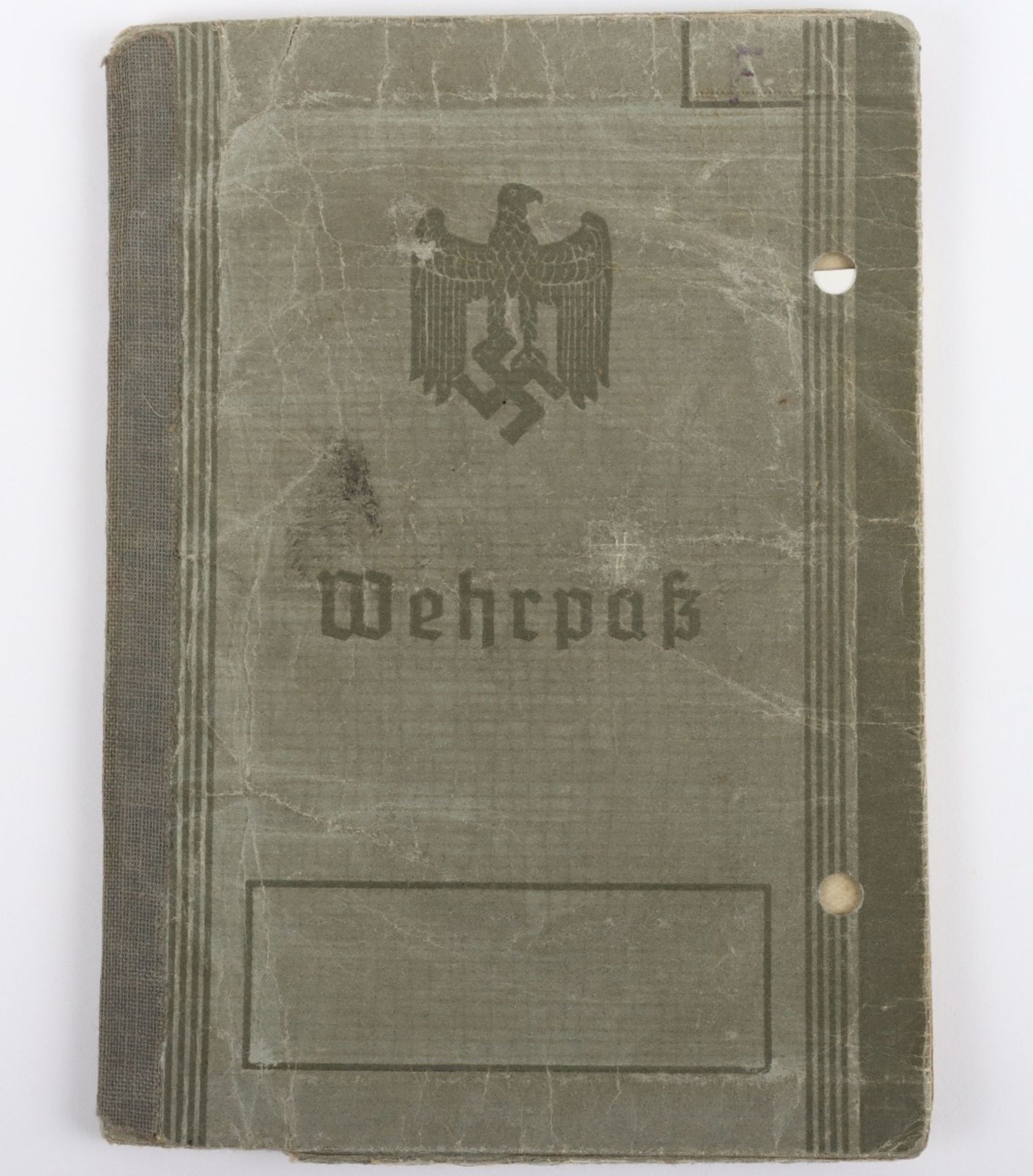 WW2 German Wehrpass to OGefr. E. Feihner, baker in Backerei-Komp 82, Moscow, Kursk, Gomel with Heere - Bild 2 aus 29