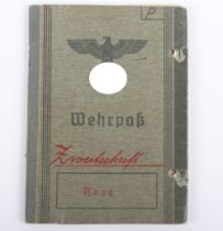 WW2 German Wehrpass to Stabsfeldwebel Eduard Prochnow, Aufklärer Abteilung 20, 20. Infanterie Divis