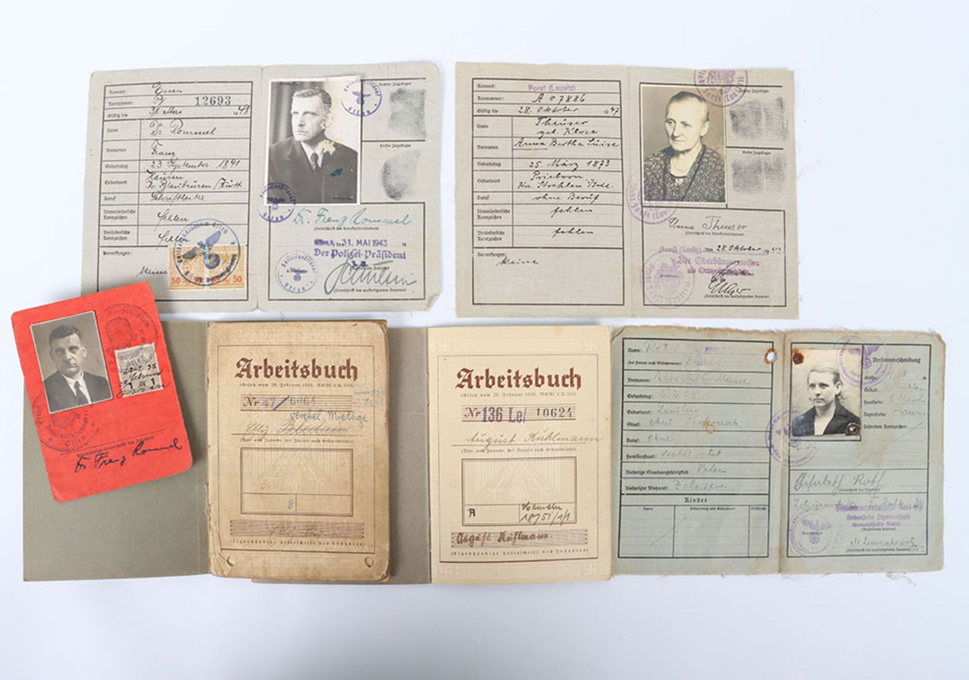 German Third Reich Work Books and ID Cards - Bild 5 aus 7