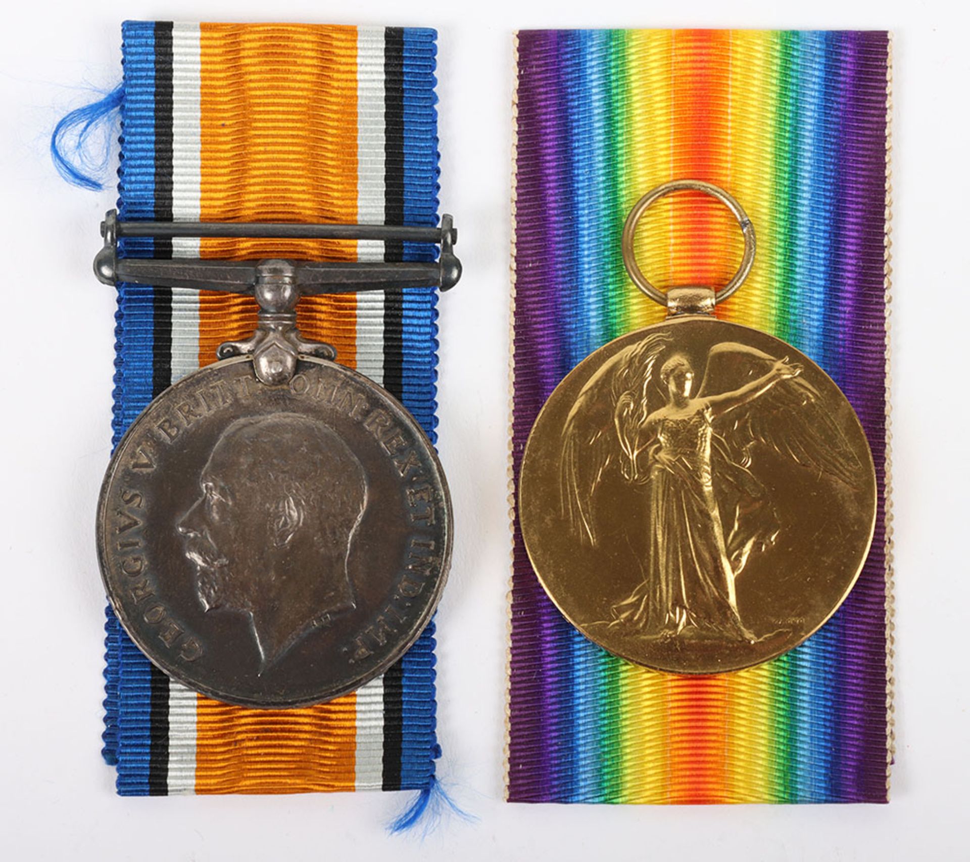 A Great War pair of medals to a recipient who was missing presumed killed in October 1917 with the 1 - Bild 7 aus 9