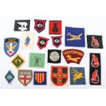 British WW2 & post war cloth formation signs