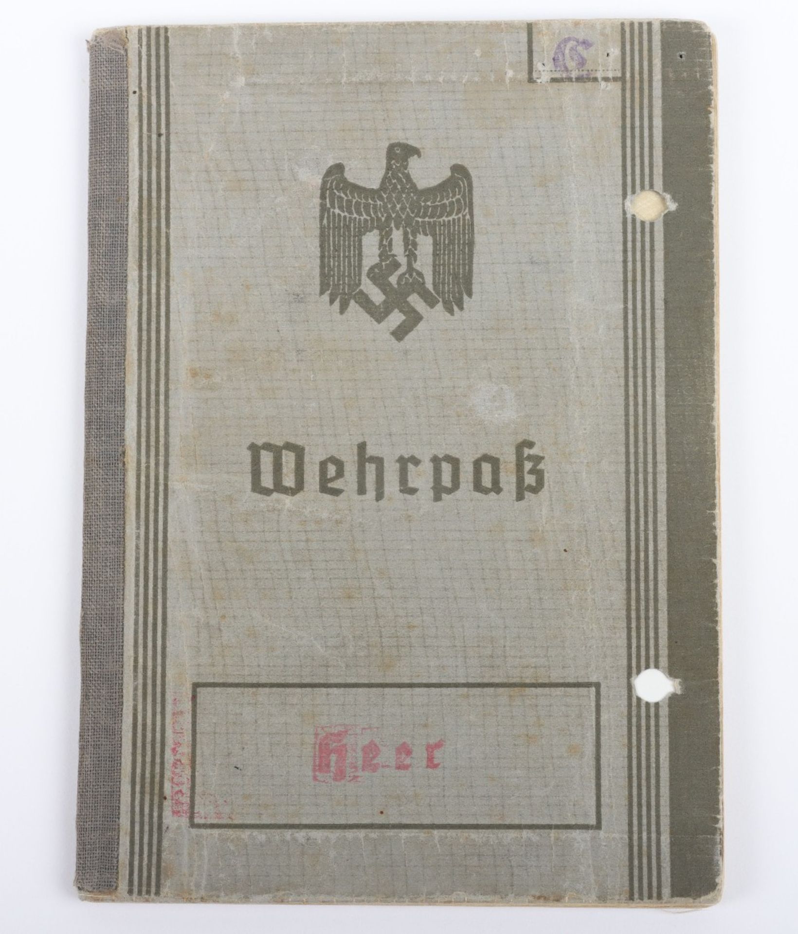 WW2 German Wehrpass to Uffz. Erhard, Art. Rgt.248, Art Rgt 47, KIA Russia 13.8.1943 - Bild 2 aus 21