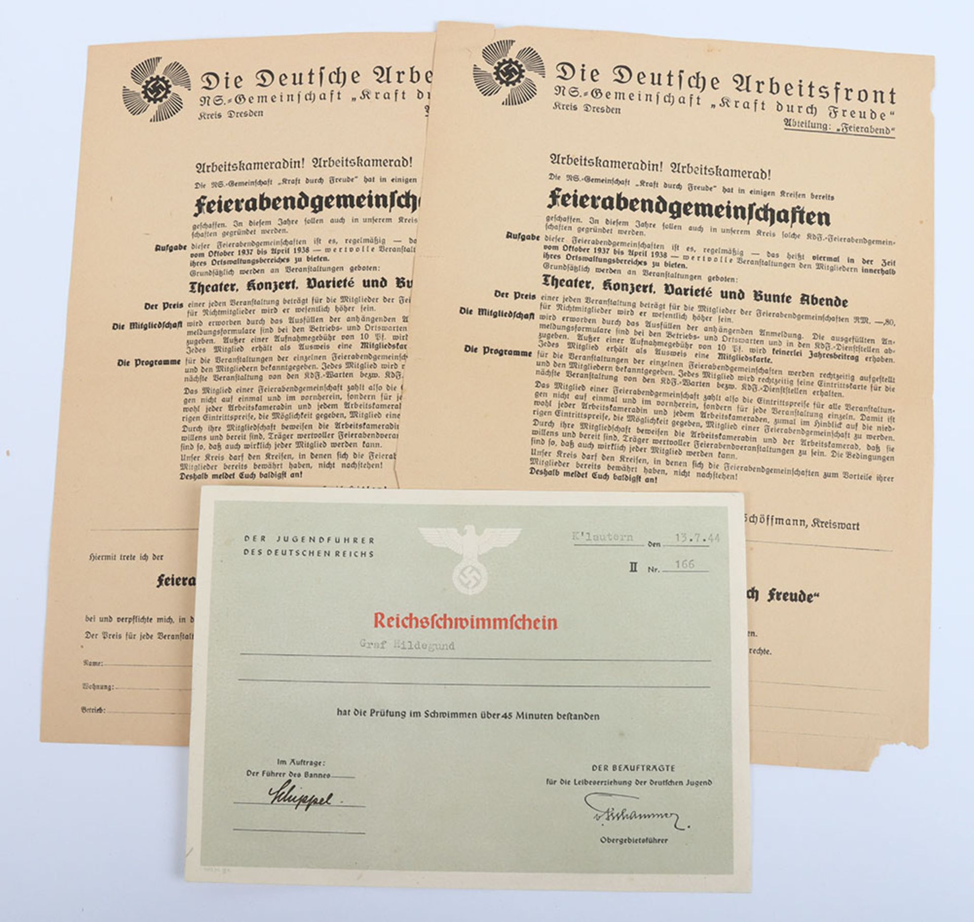 German Third Reich Ephemera - Bild 5 aus 7