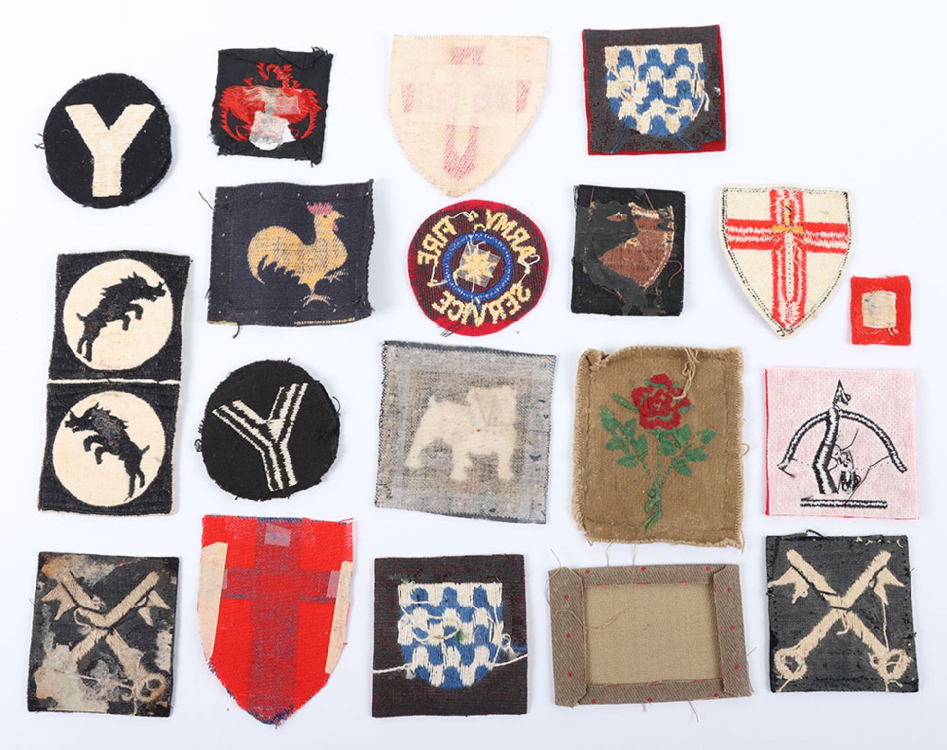 WW2 & post war British cloth formation signs - Bild 2 aus 2