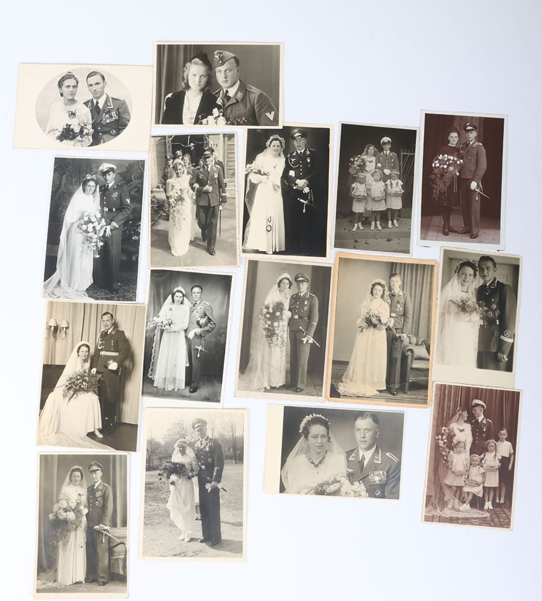WW2 German Luftwaffe Uniform Wedding Studio Photo Cards