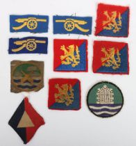 Grouping of Royal Artillery Cloth Formation Signs