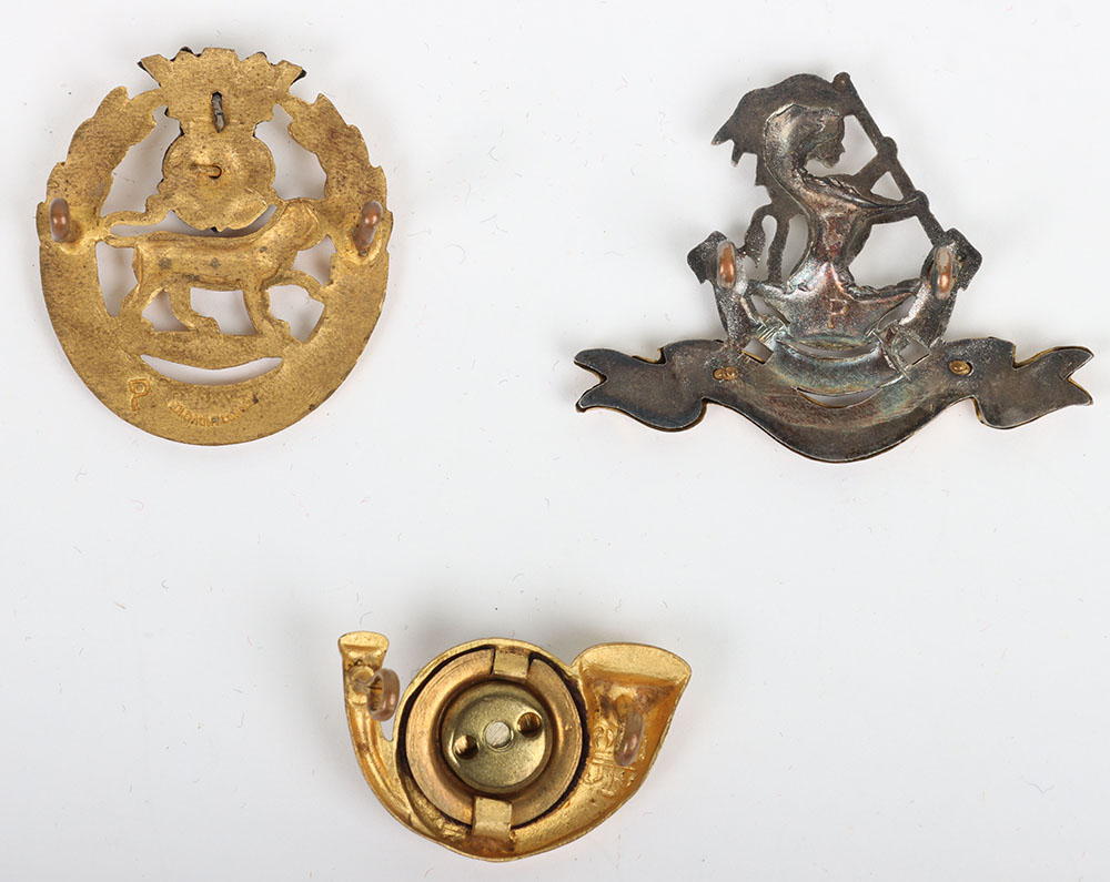 3x British Officers Cap Badges - Image 2 of 3