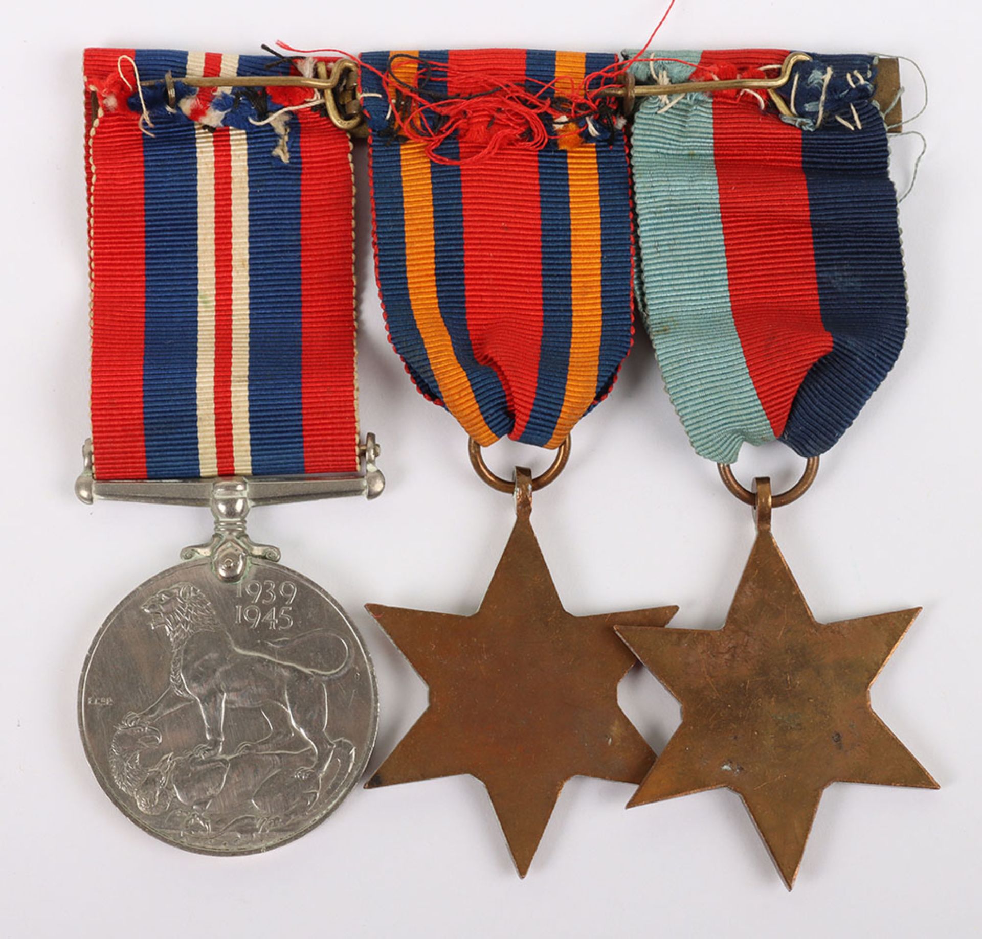 WW2 British Campaign Medal Trio - Image 2 of 2