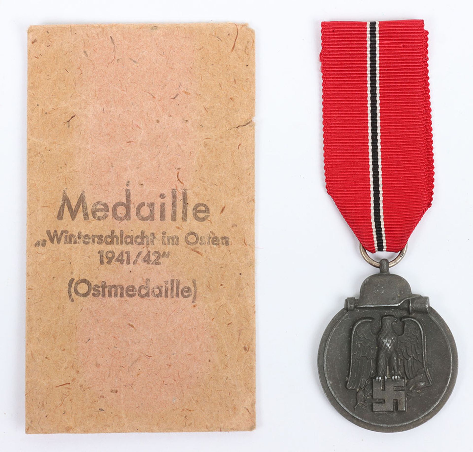 Eastern Front Campaign Medal by Fritz Zimmermann with Packet by Rudolf Souval, Wien