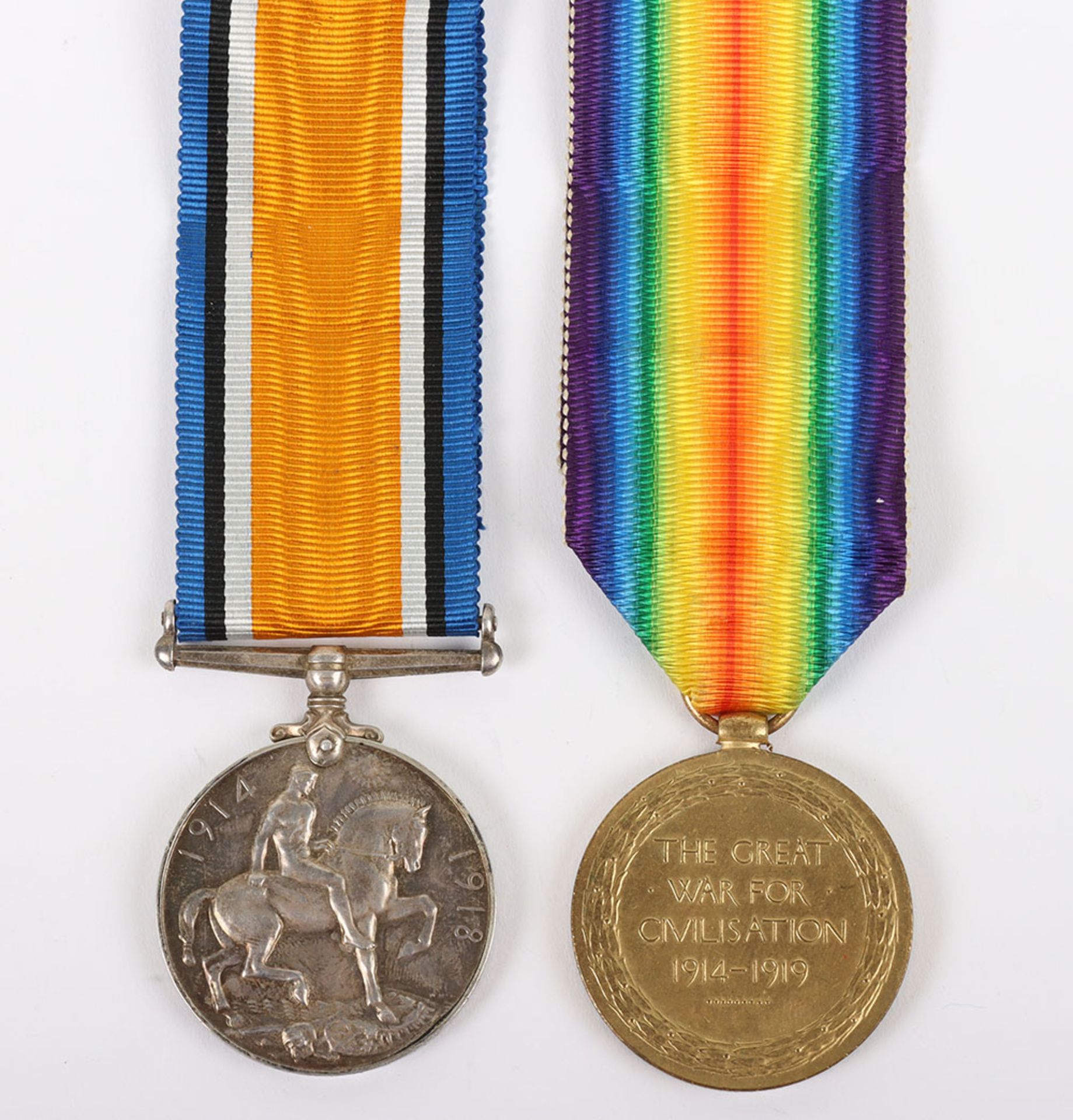 A Great War 1918 died of wounds pair of medals to the Machine Gun Corps - Bild 4 aus 5