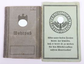 WW2 German Wehrpass to Gefreiter W. Servant, Inf. Reg. 506. KIA Russia 1942