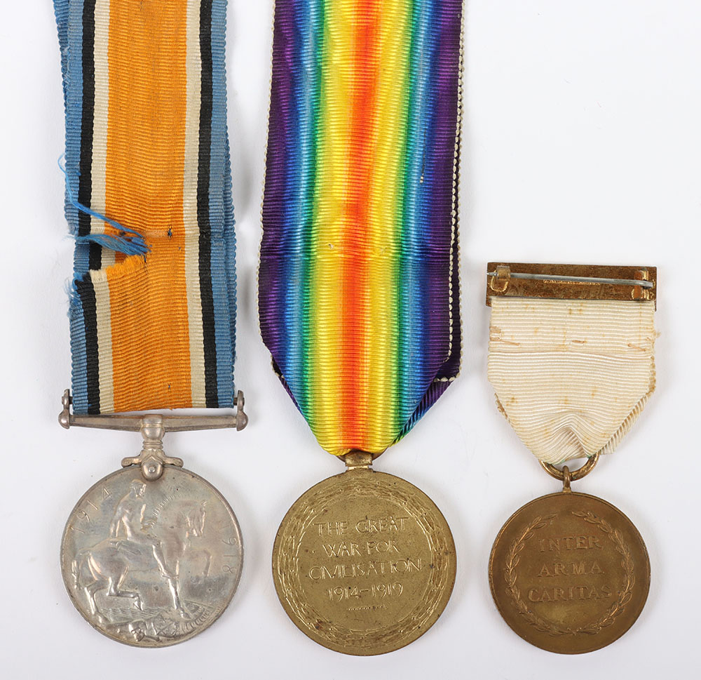 A Great War Group of 3 medals to an Orderly in the British Red Cross and Order of St John - Image 5 of 7