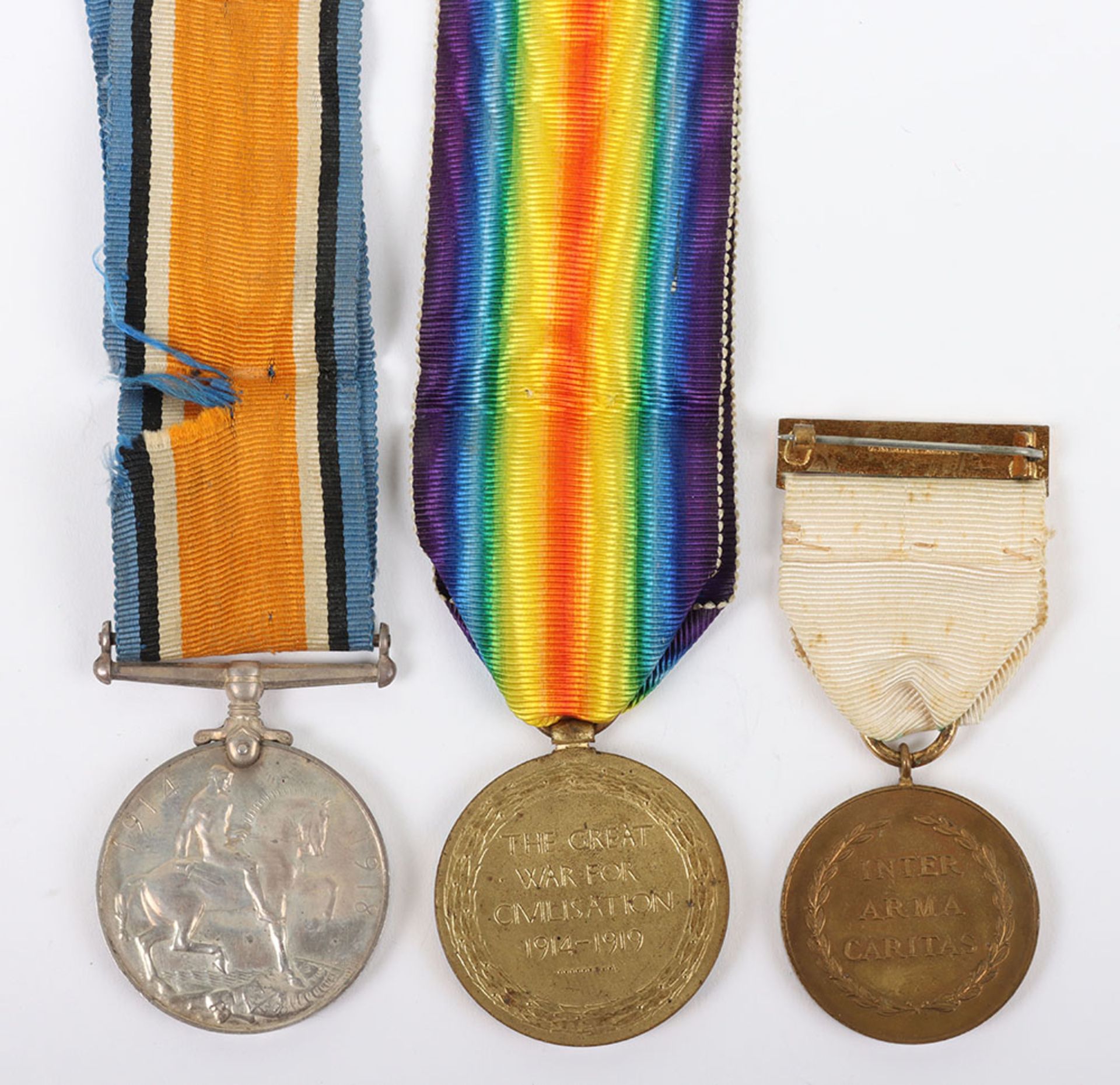 A Great War Group of 3 medals to an Orderly in the British Red Cross and Order of St John - Image 5 of 7