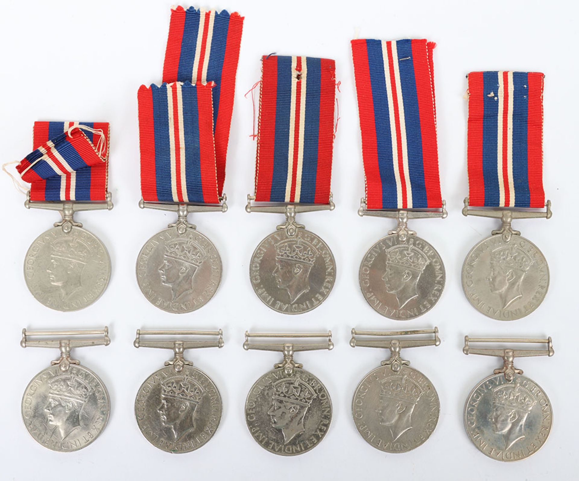 10x WW2 British 1939-45 War Medals