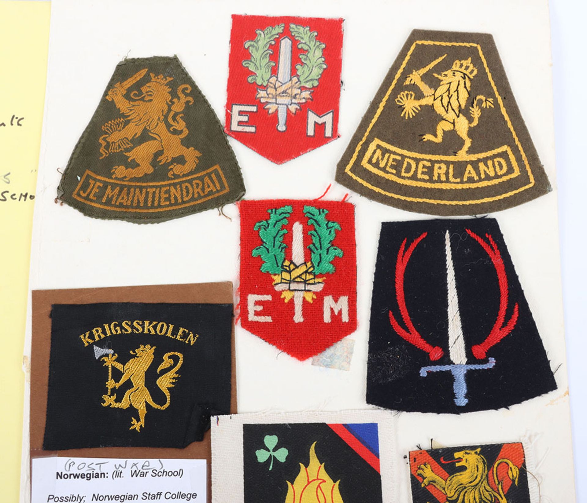 Quantity of various nationalities cloth formation signs and shoulder flashes etc - Bild 5 aus 6