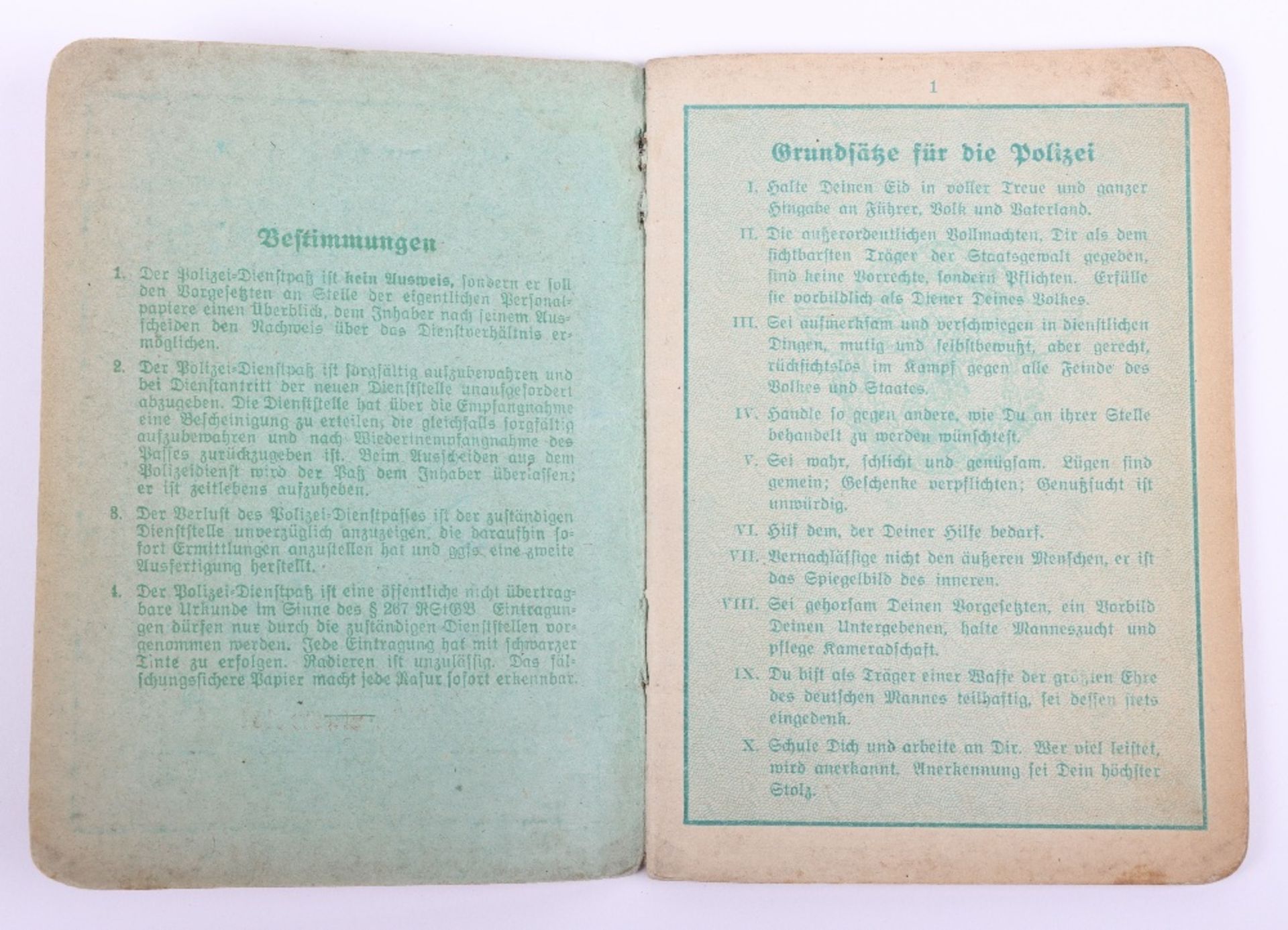 WW2 German Police Soldbuch + Polizei Dienstpaß to W. Sandmann, Hamburg Reserve Police unit - Bild 12 aus 19