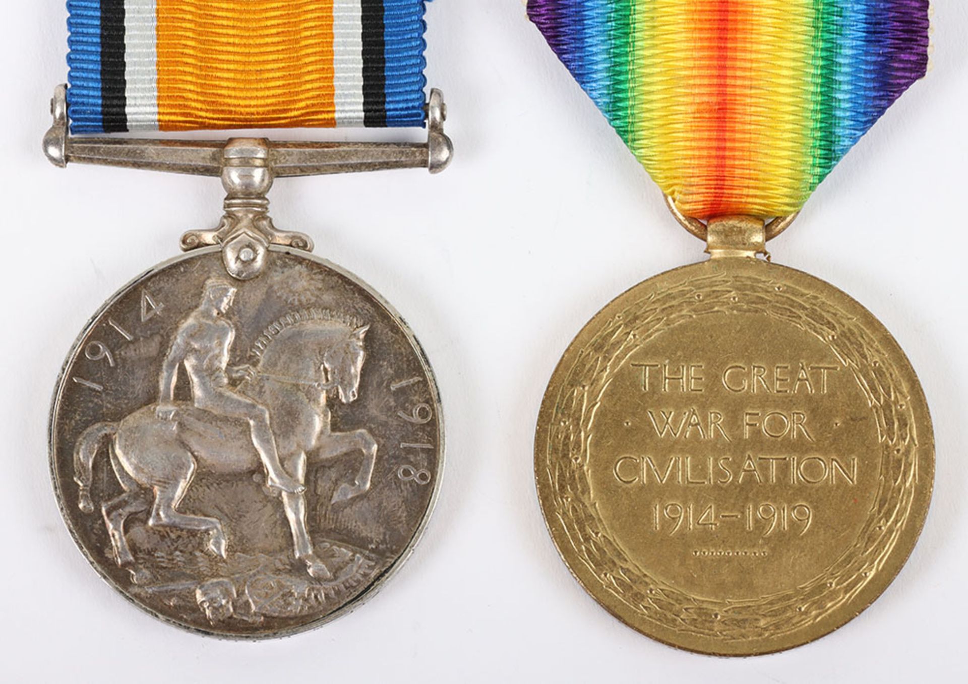 A Great War 1918 died of wounds pair of medals to the Machine Gun Corps - Bild 5 aus 5