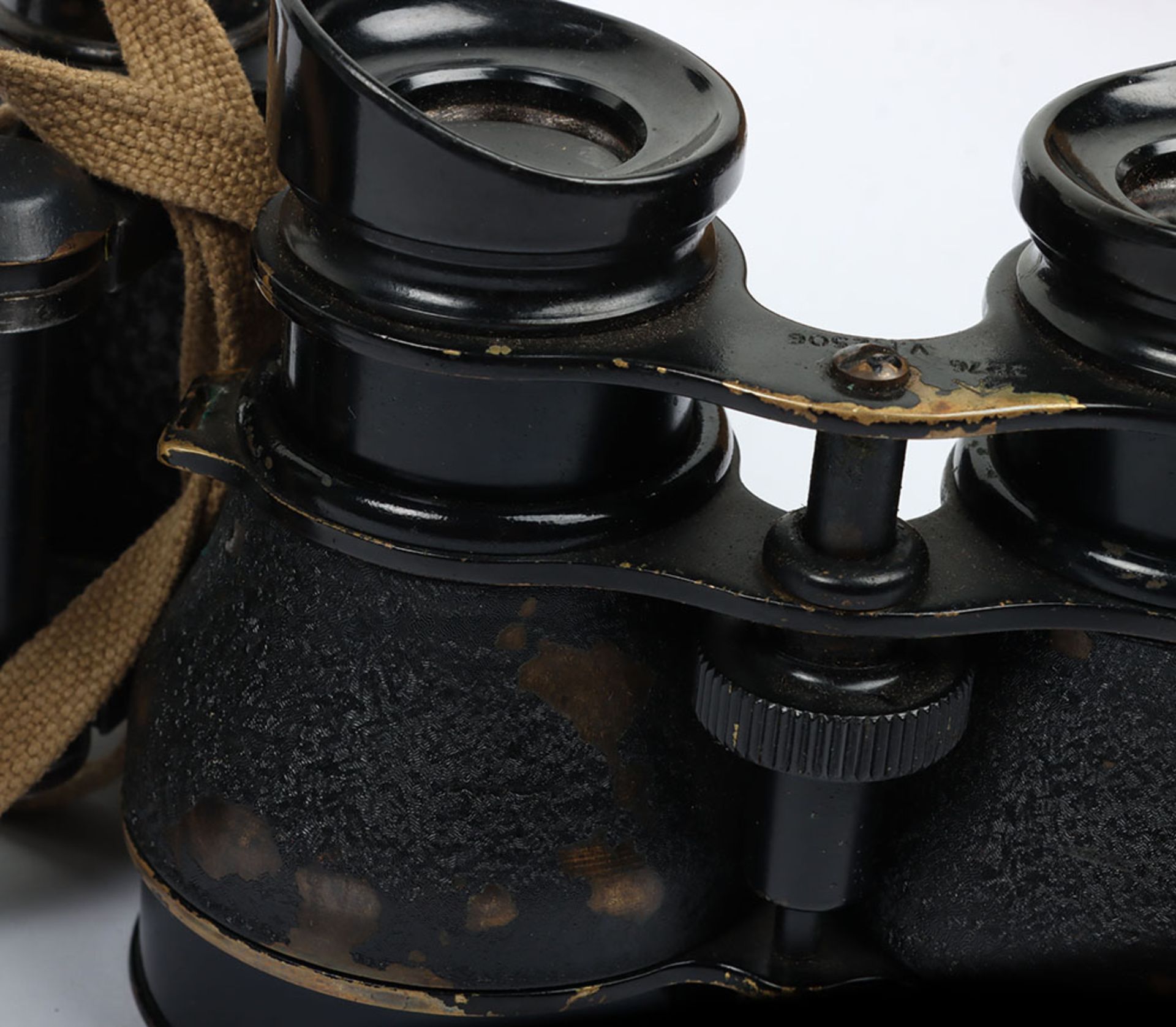 Pair of WW2 British Officers Binoculars in Webbing Carry Case - Image 5 of 10