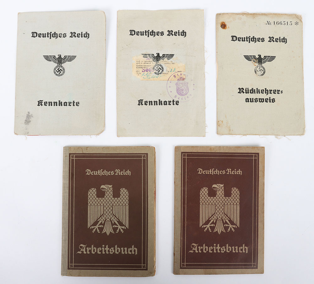 German Third Reich Work Books and ID Cards - Image 2 of 7